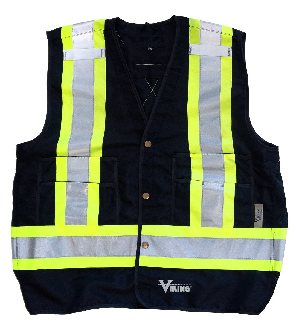 Veste de sécurité sans velcro Hi-Viz